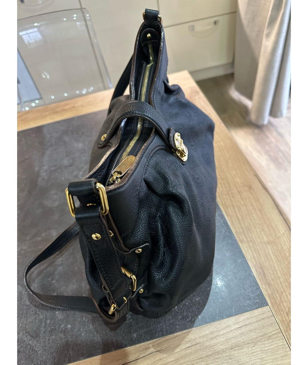 LOUIS VUITTON Коричневая кожаная сумка через плечо, фото 3