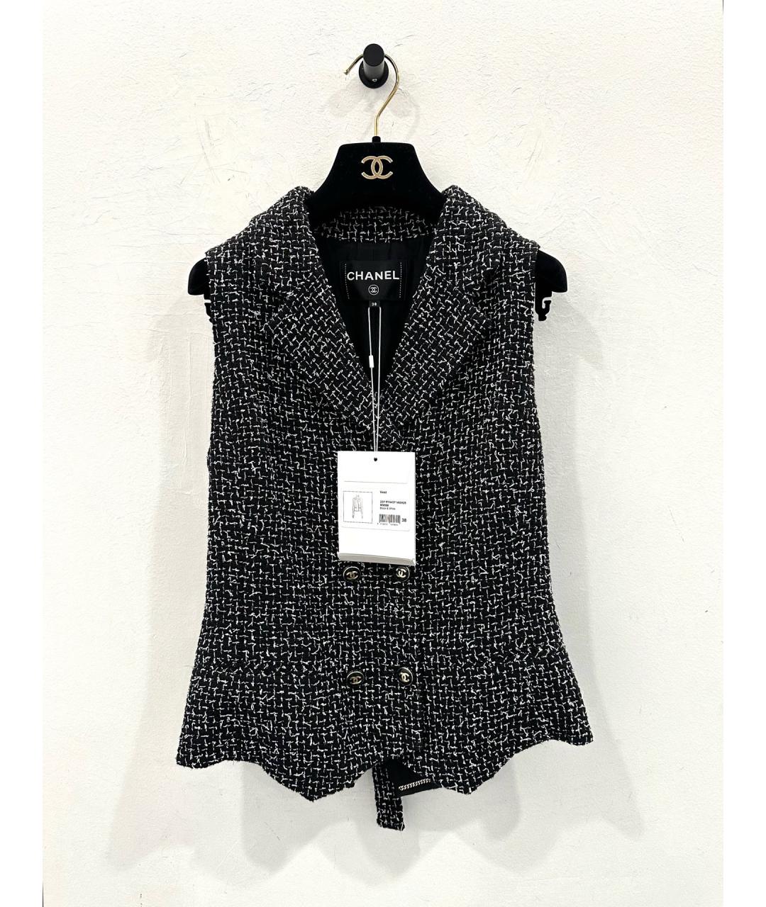 CHANEL Черное пальто, фото 2