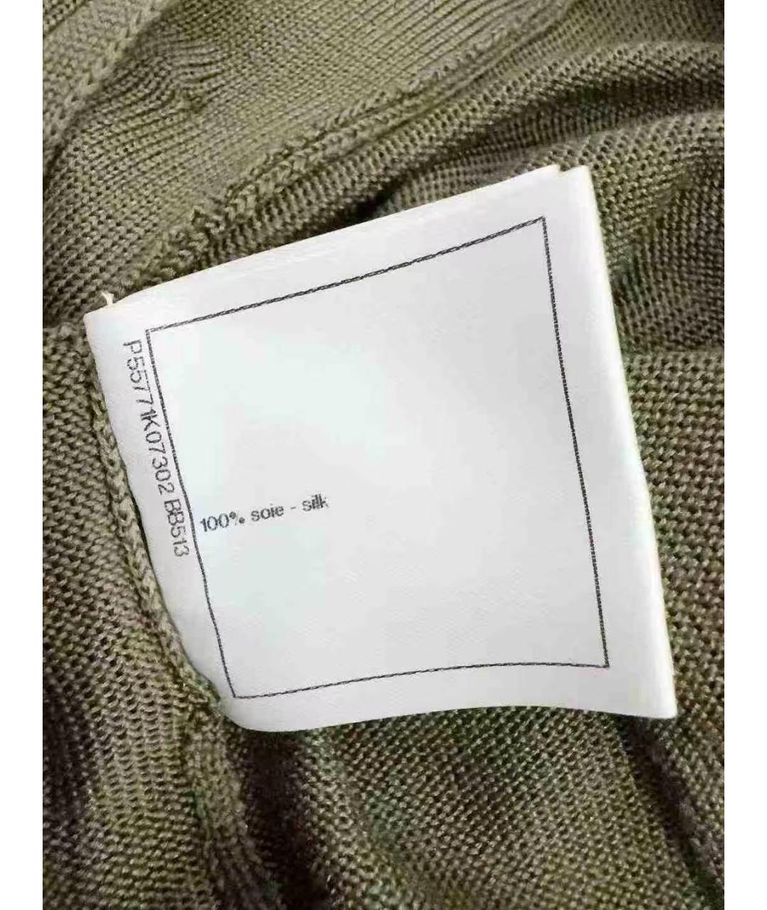 CHANEL Хаки хлопковый джемпер / свитер, фото 7