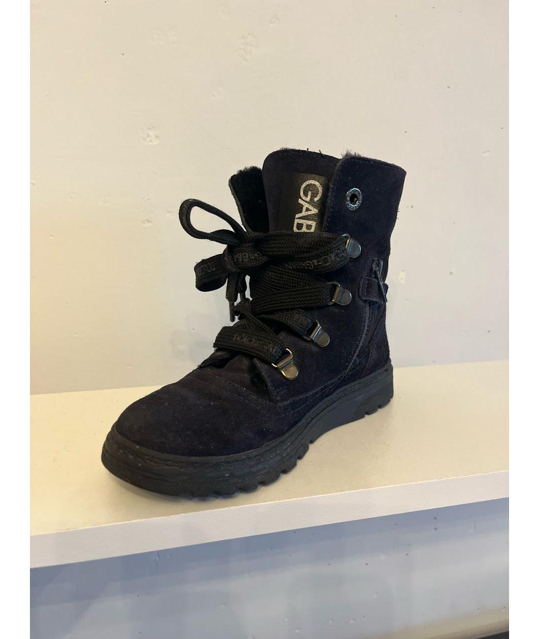 DOLCE & GABBANA KIDS Темно-синие замшевые ботинки, фото 6