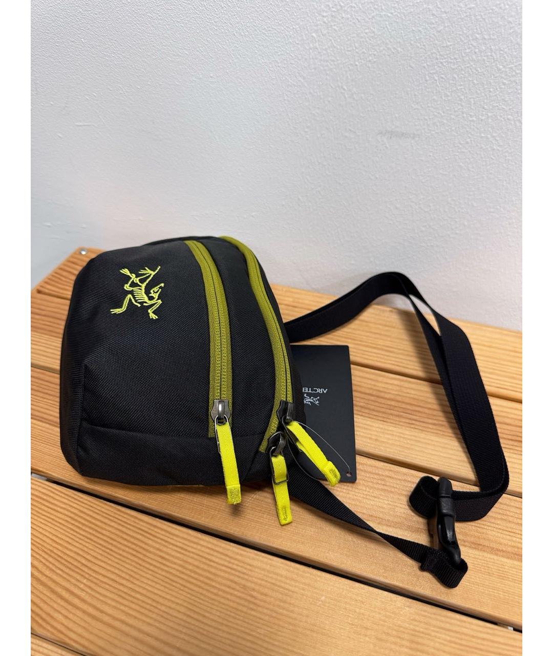 ARCTERYX Черная синтетическая поясная сумка, фото 3