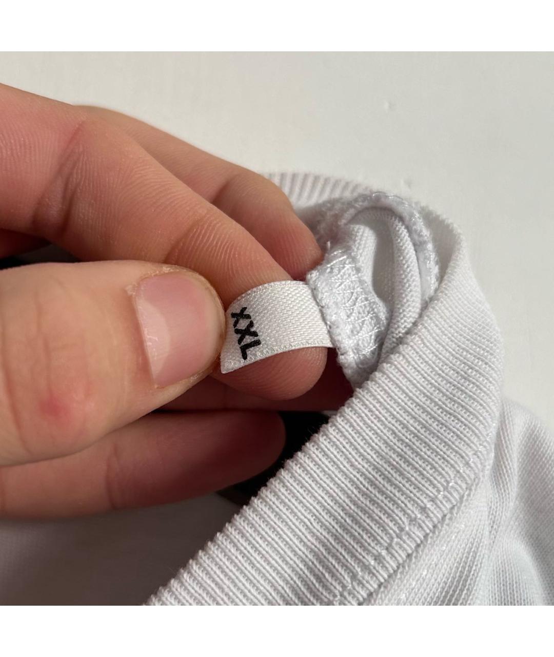 AMI ALEXANDRE MATTIUSSI Белая хлопковая футболка, фото 6