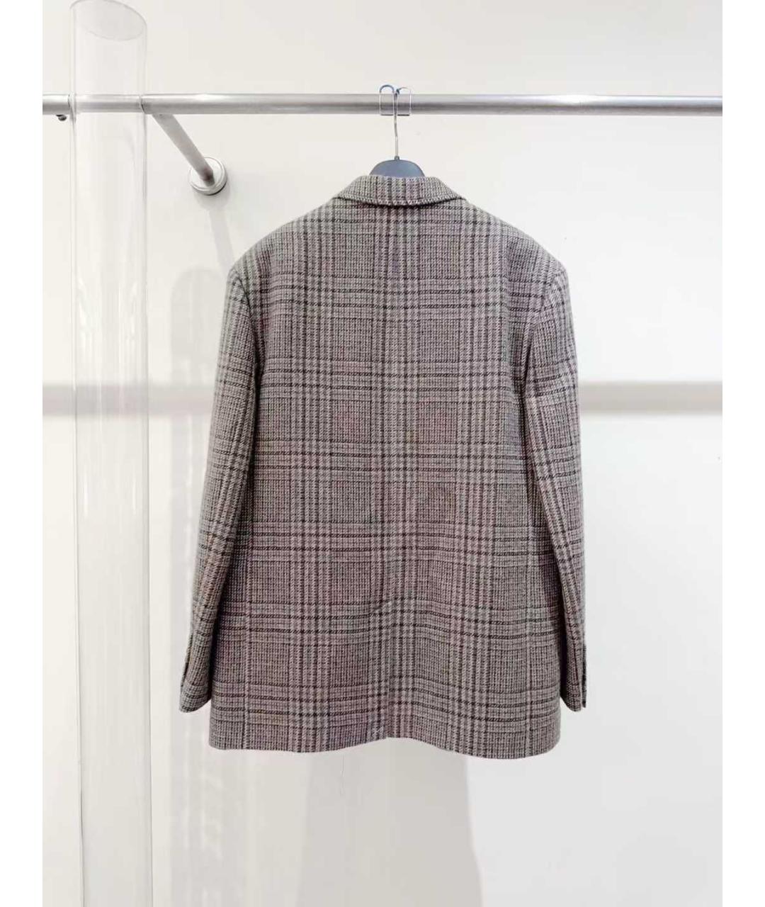 CELINE Серый хлопковый жакет/пиджак, фото 3