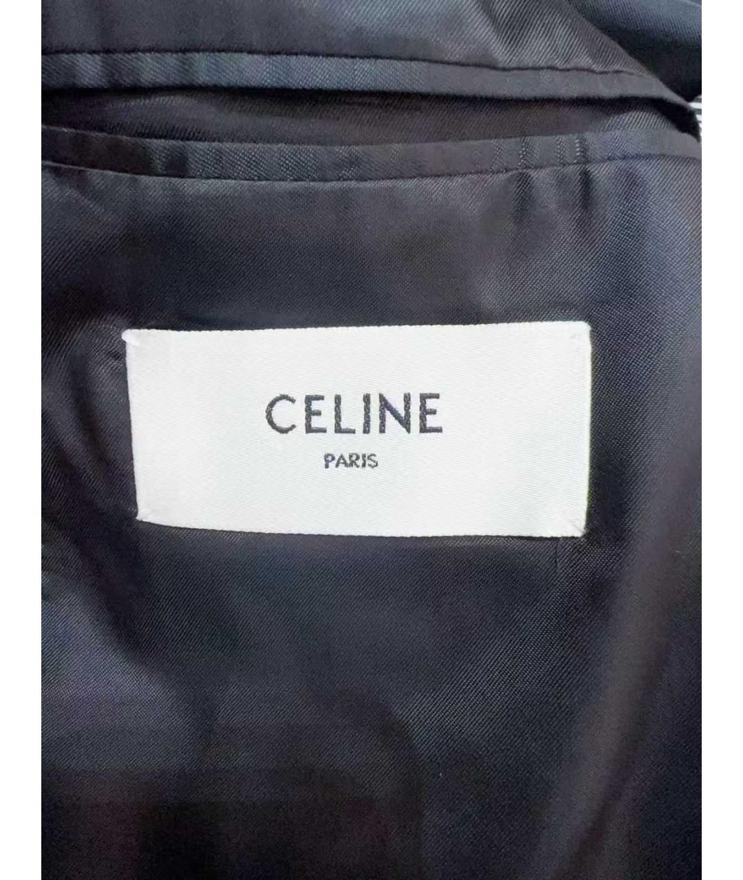 CELINE Серый хлопковый жакет/пиджак, фото 5