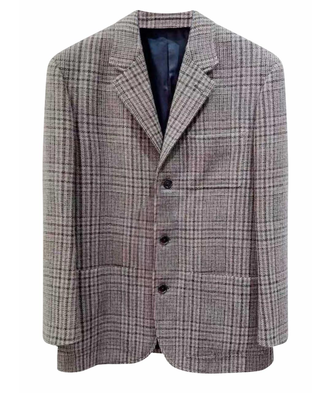 CELINE Серый хлопковый жакет/пиджак, фото 1