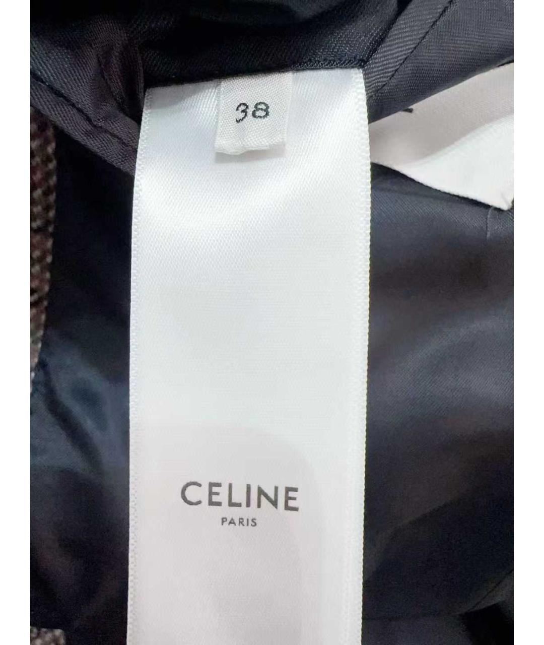 CELINE Серый хлопковый жакет/пиджак, фото 6