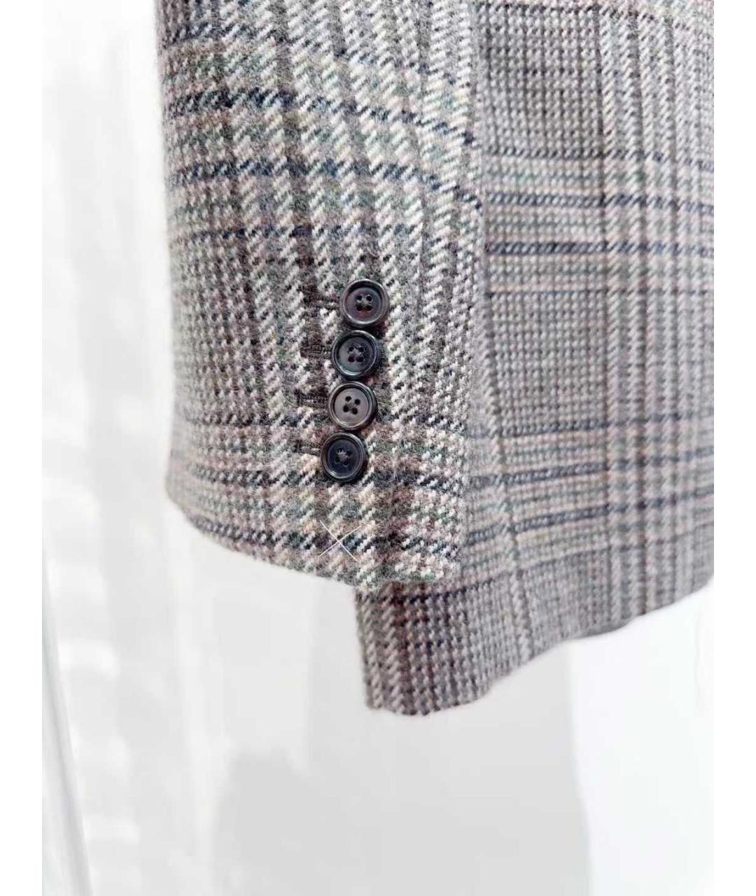 CELINE Серый хлопковый жакет/пиджак, фото 4