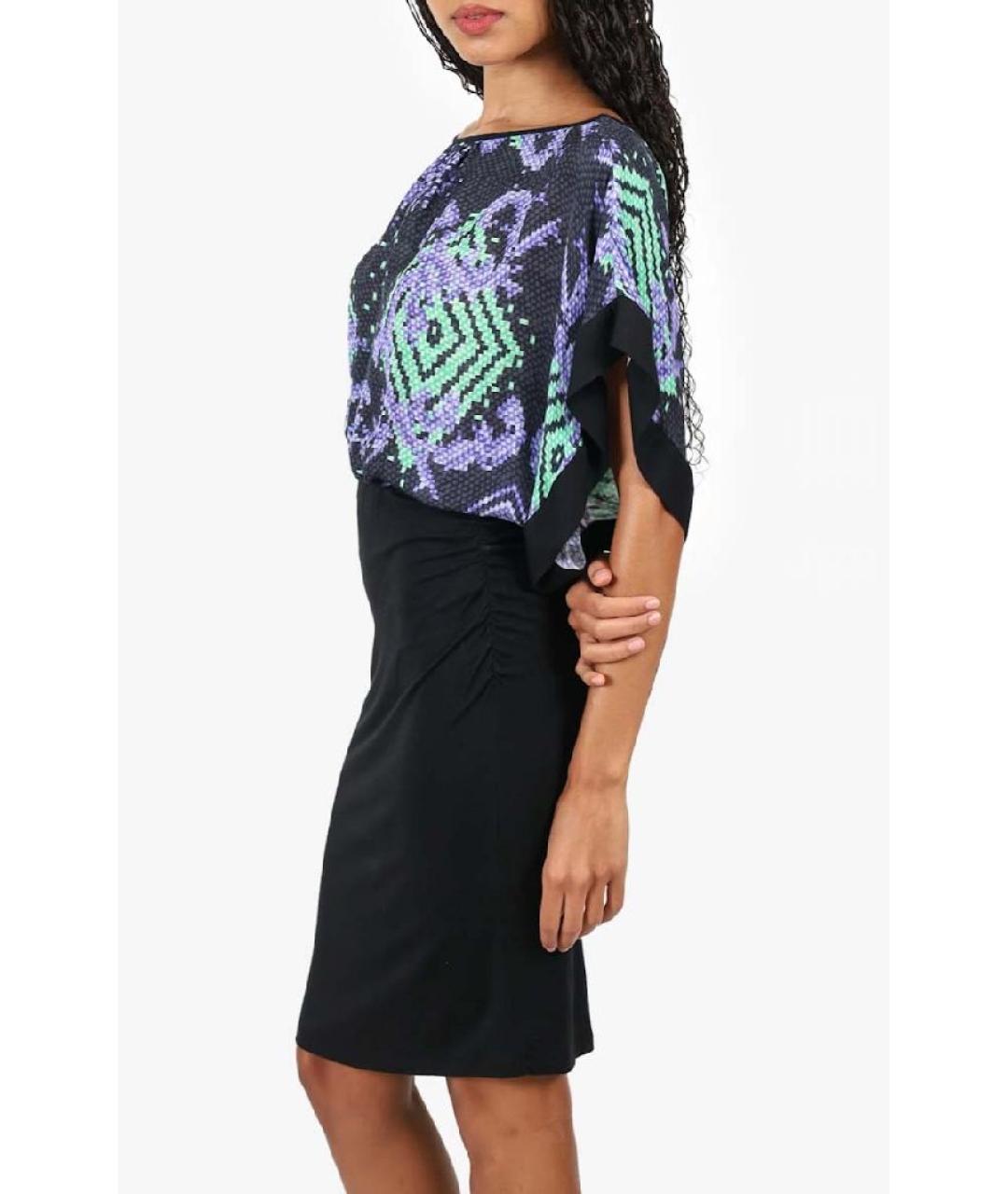 VERSACE COLLECTION Мульти шелковое повседневное платье, фото 6