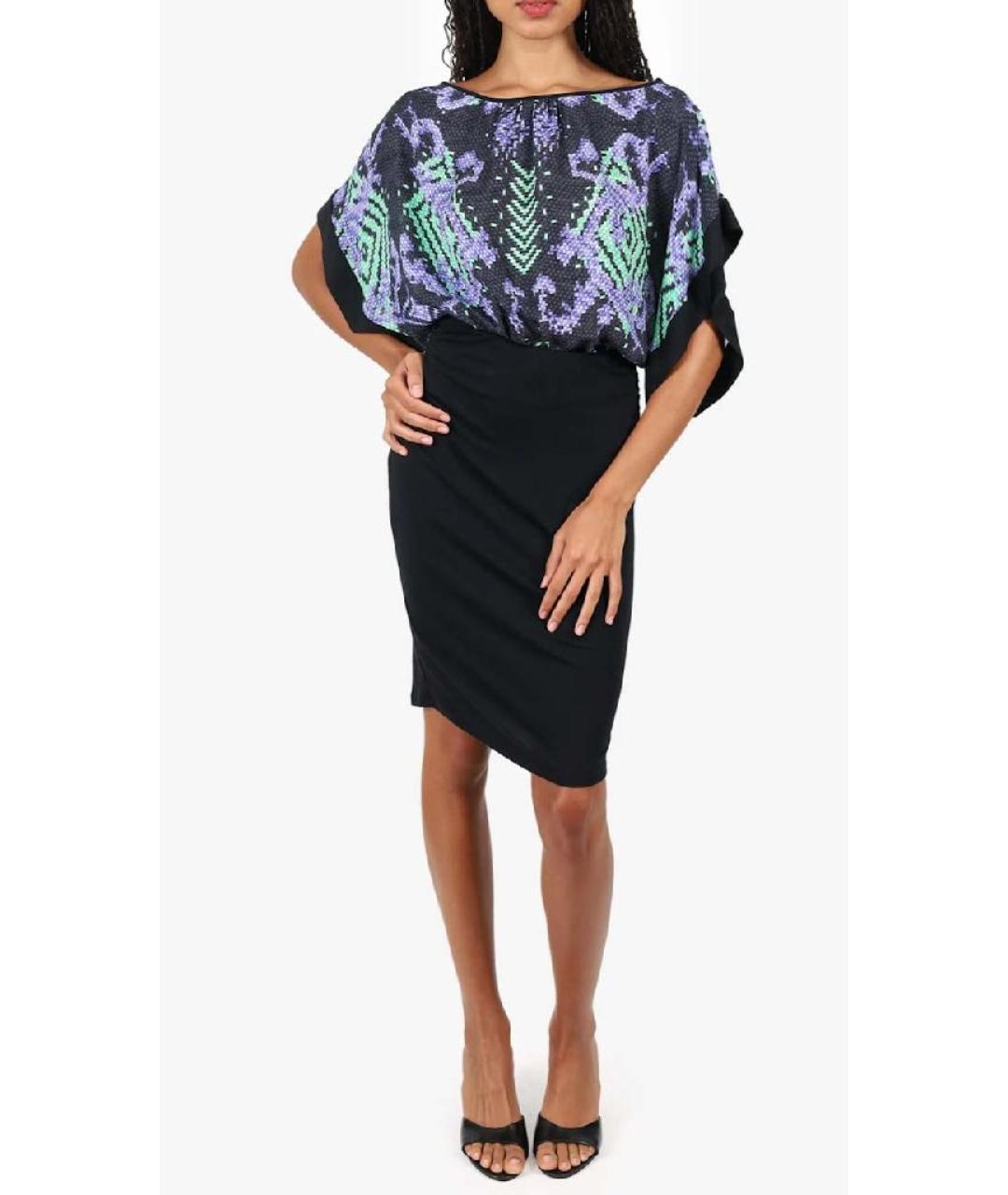 VERSACE COLLECTION Мульти шелковое повседневное платье, фото 5