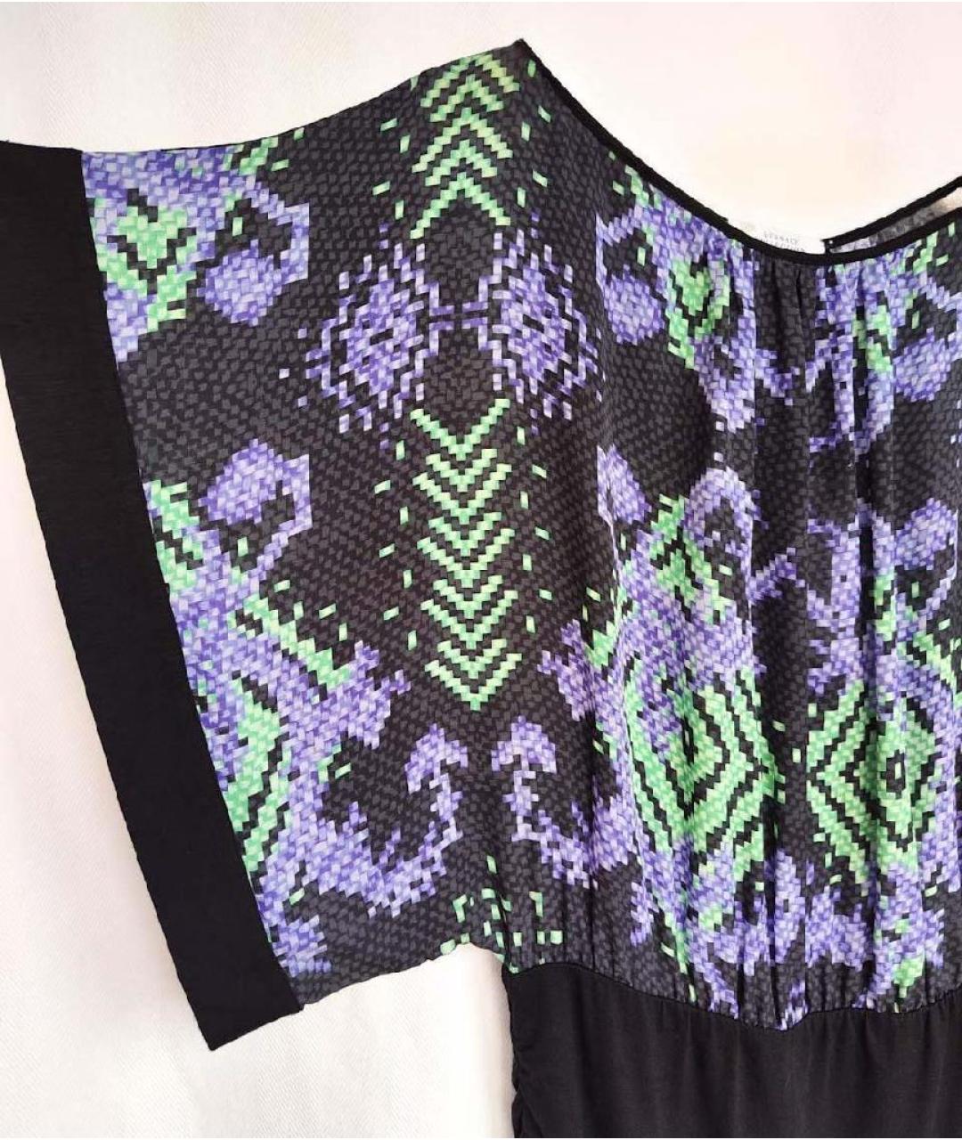 VERSACE COLLECTION Мульти шелковое повседневное платье, фото 4
