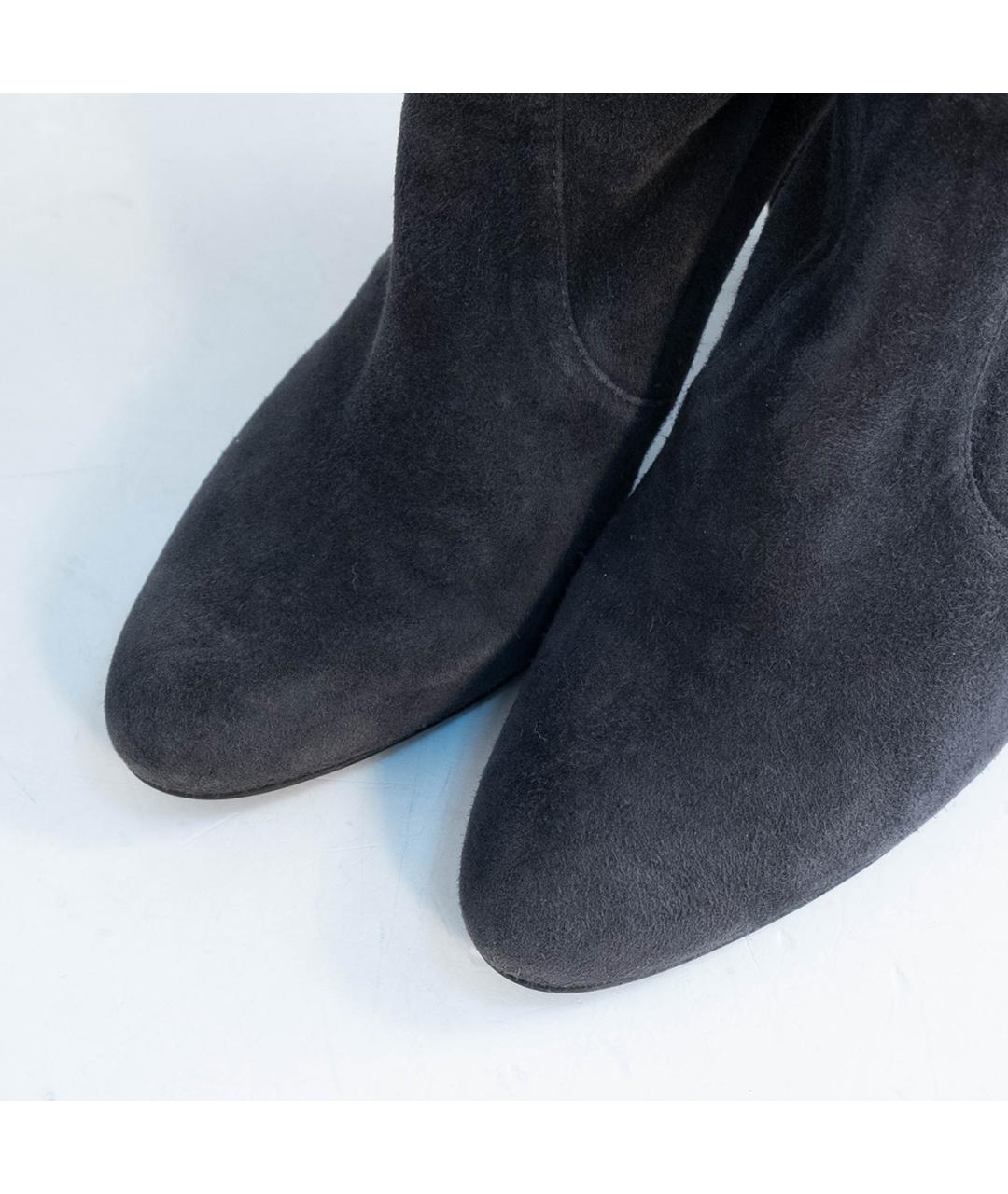 STUART WEITZMAN Серые замшевые ботфорты, фото 3