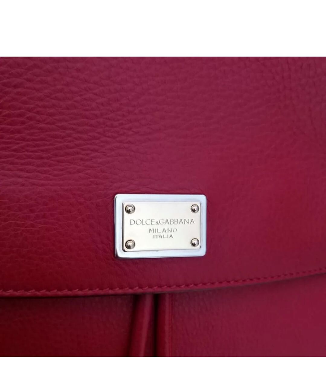 DOLCE&GABBANA Красный кожаный рюкзак, фото 8