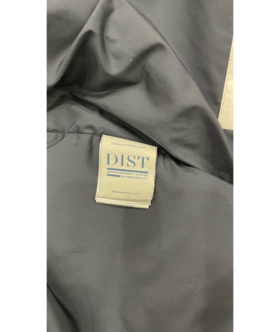 MONCLER Темно-синий синтетический пуховик, фото 7