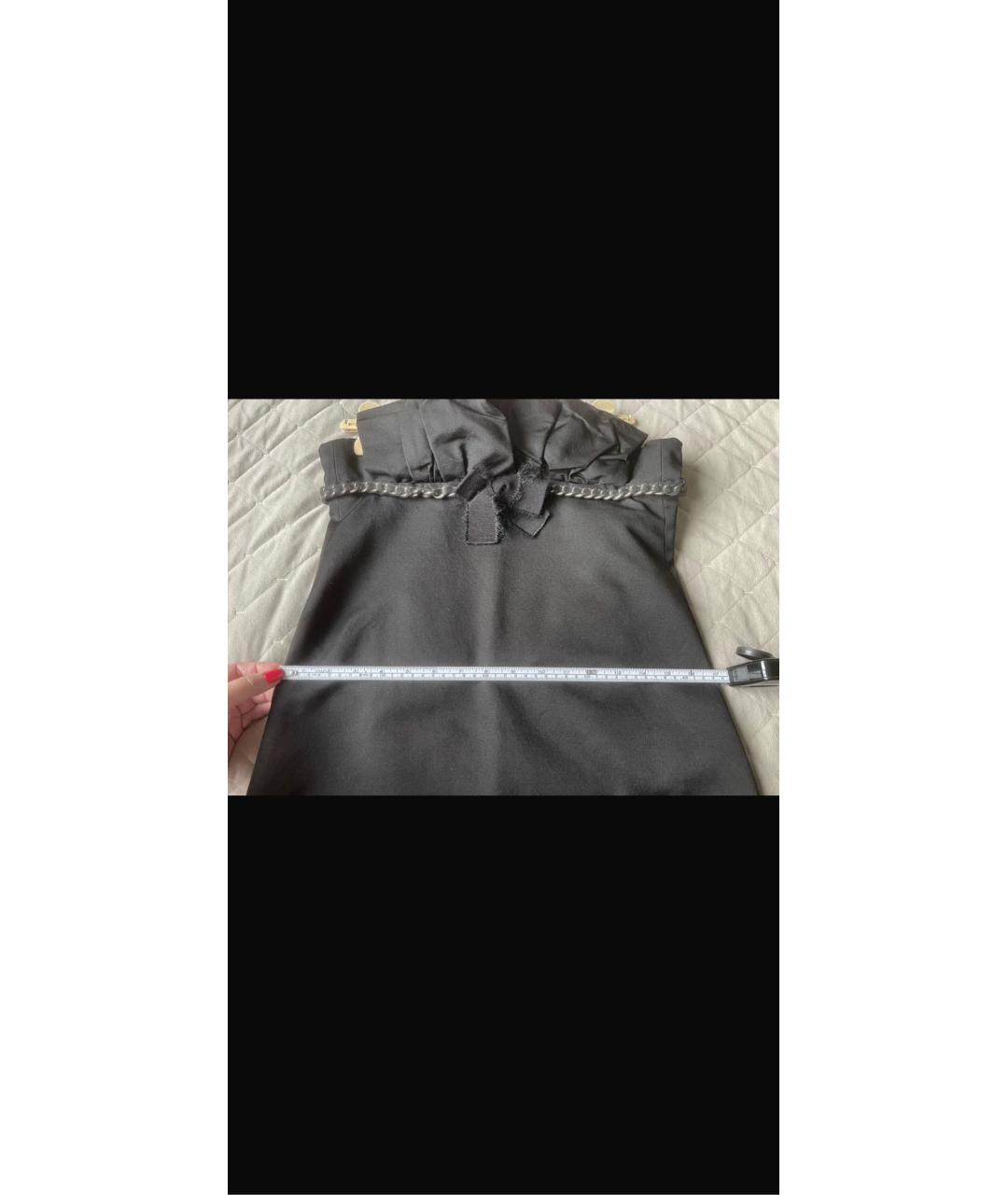 GIAMBATTISTA VALLI Черное шерстяное вечернее платье, фото 3