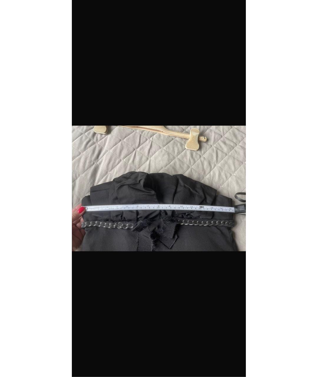 GIAMBATTISTA VALLI Черное шерстяное вечернее платье, фото 2