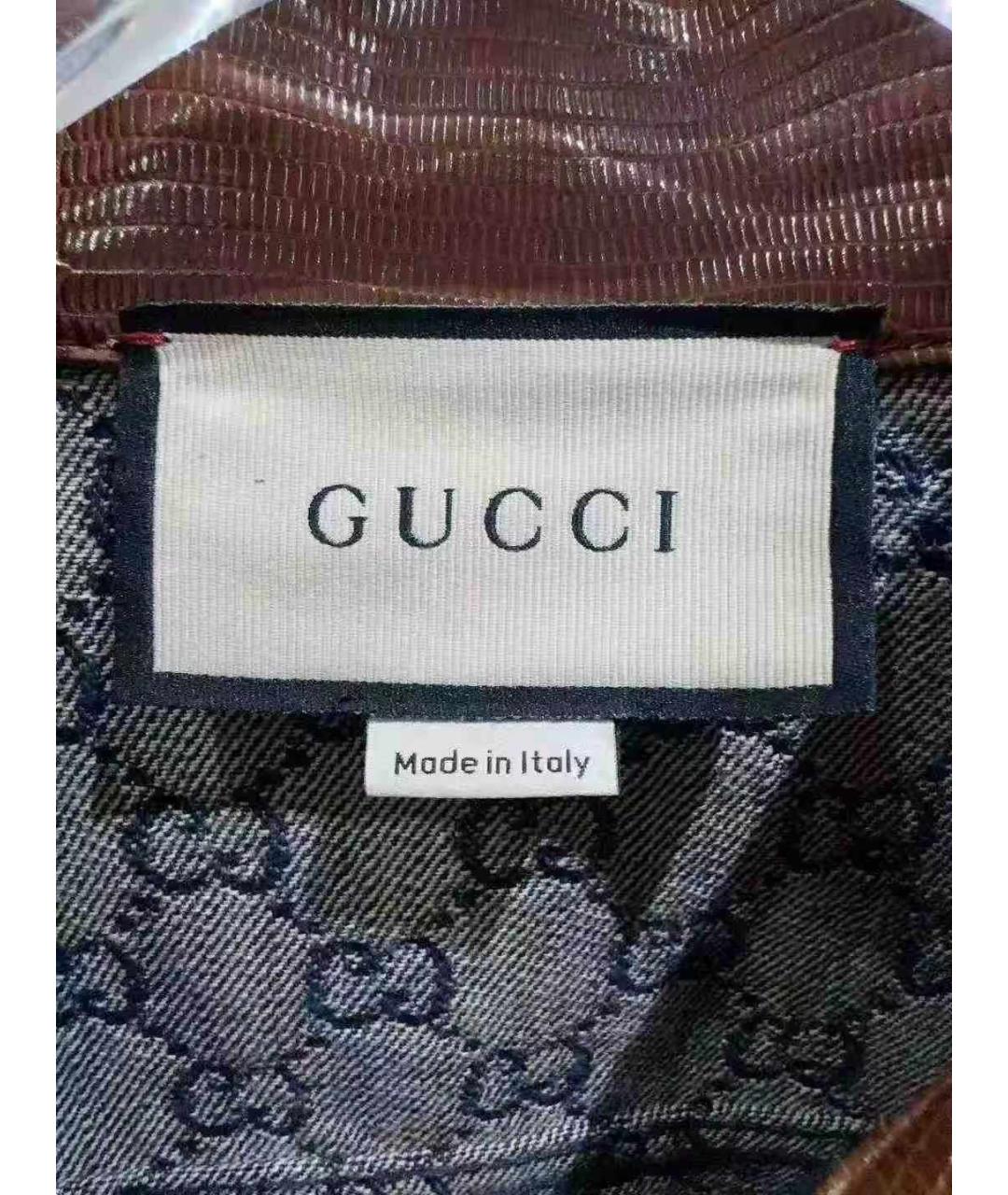 GUCCI Синее деним пальто, фото 4