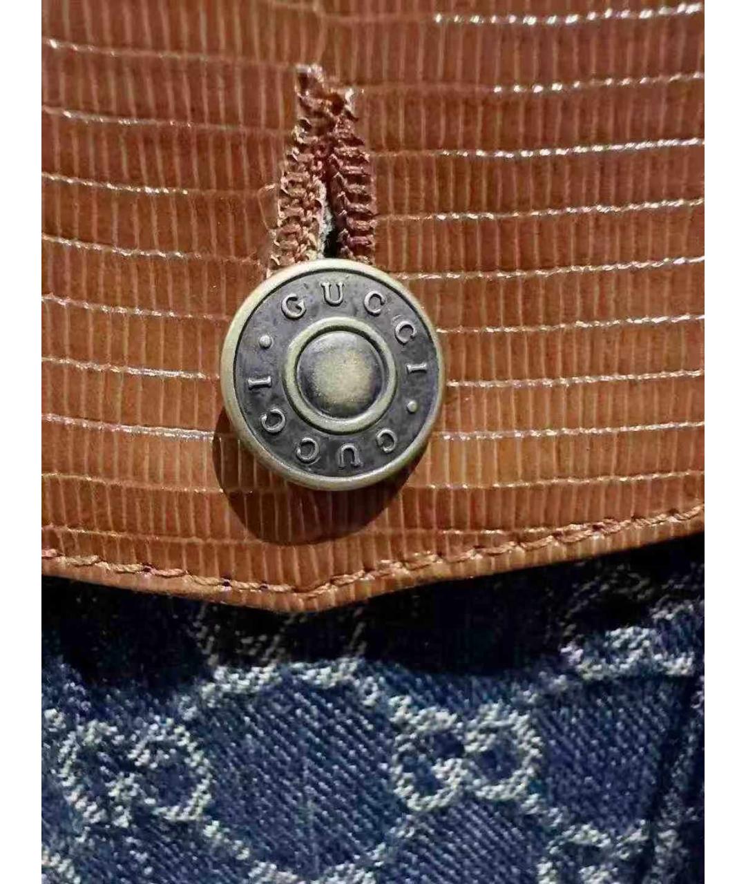 GUCCI Синее деним пальто, фото 7