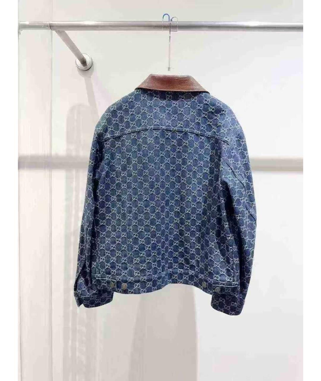 GUCCI Синее деним пальто, фото 3