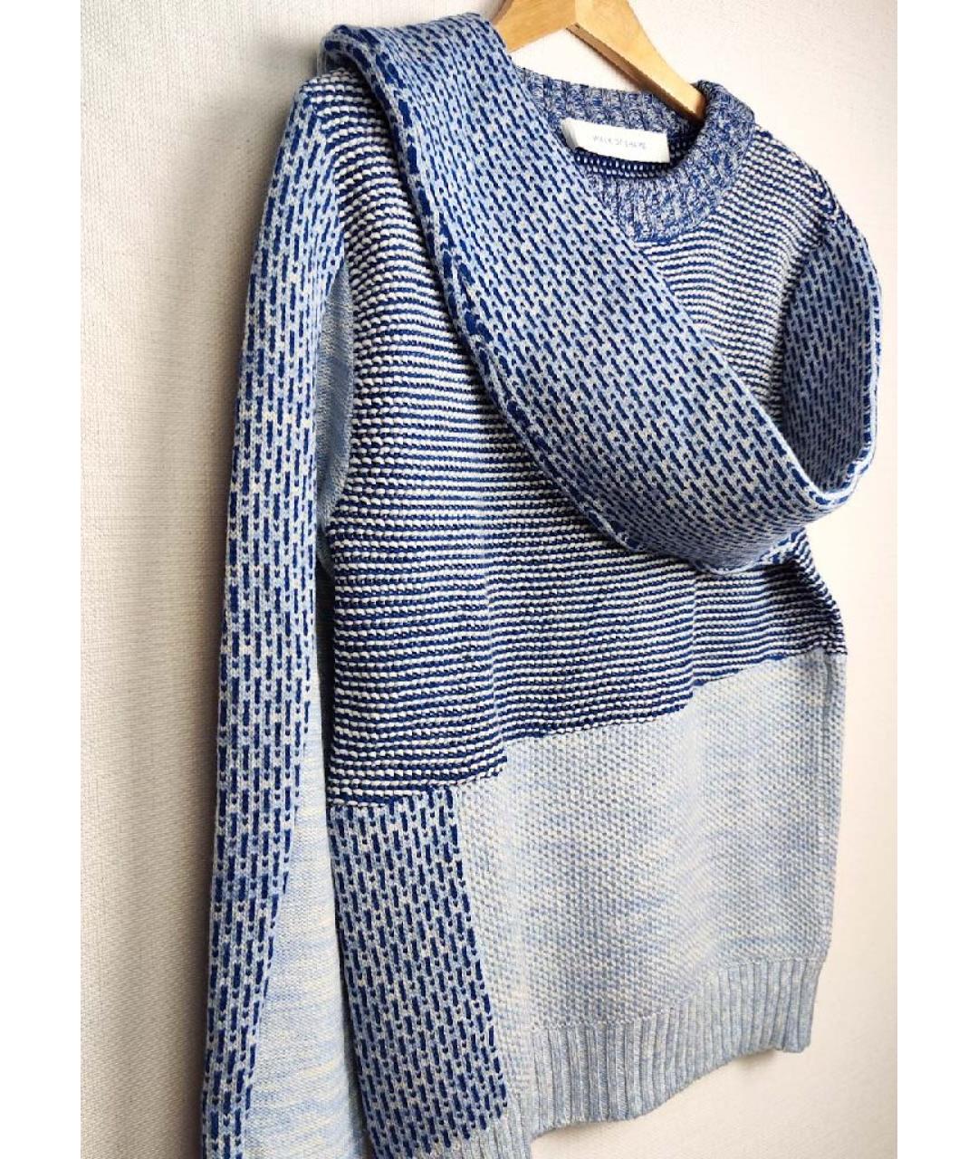 WALK OF SHAME Голубой шерстяной джемпер / свитер, фото 8