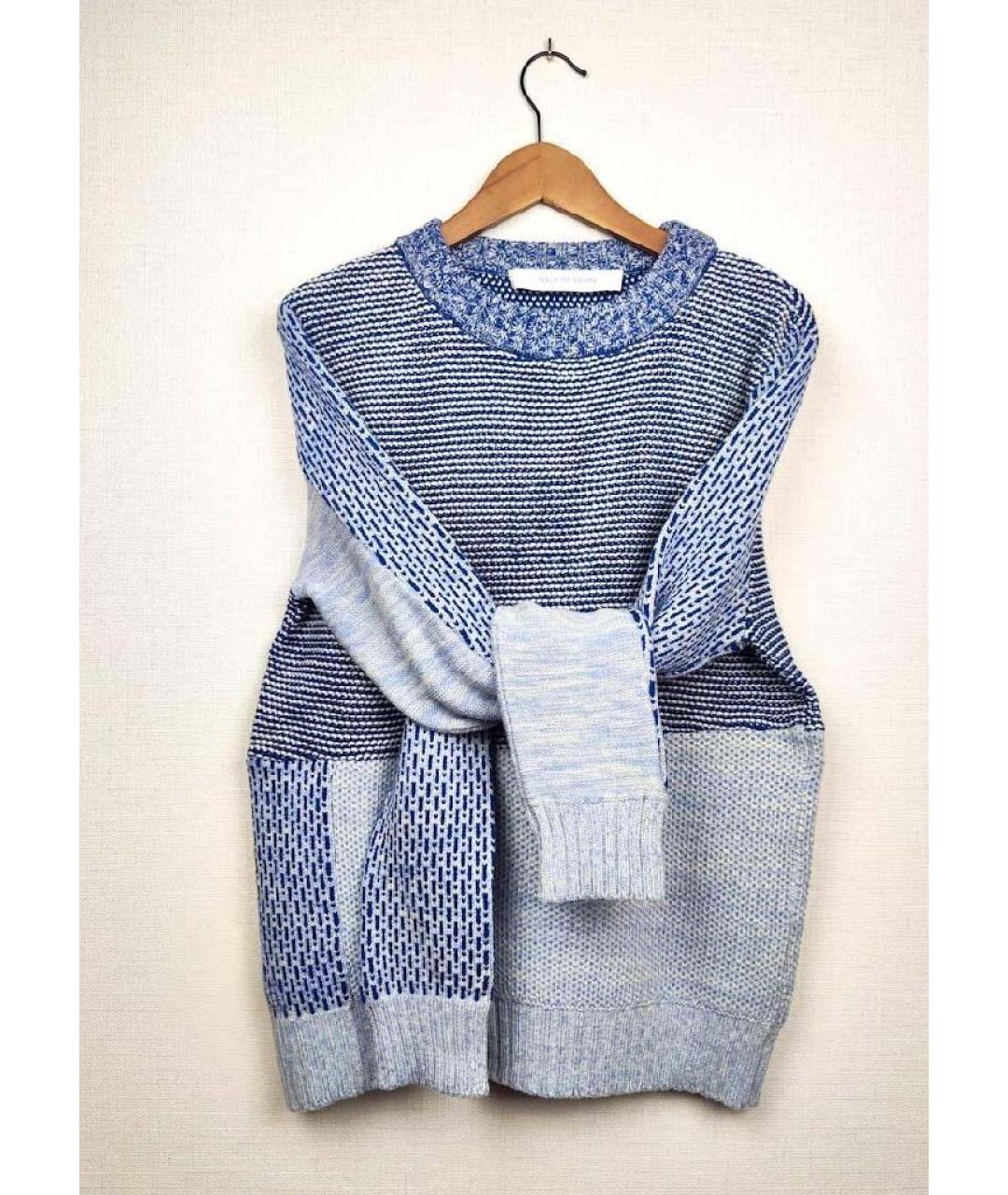 WALK OF SHAME Голубой шерстяной джемпер / свитер, фото 4