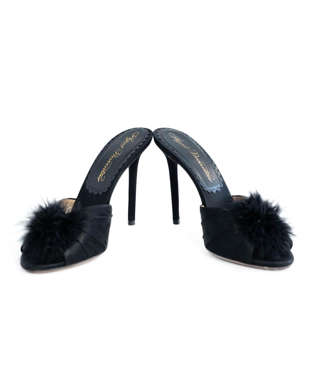 AGENT PROVOCATEUR Черные текстильные мюли, фото 4