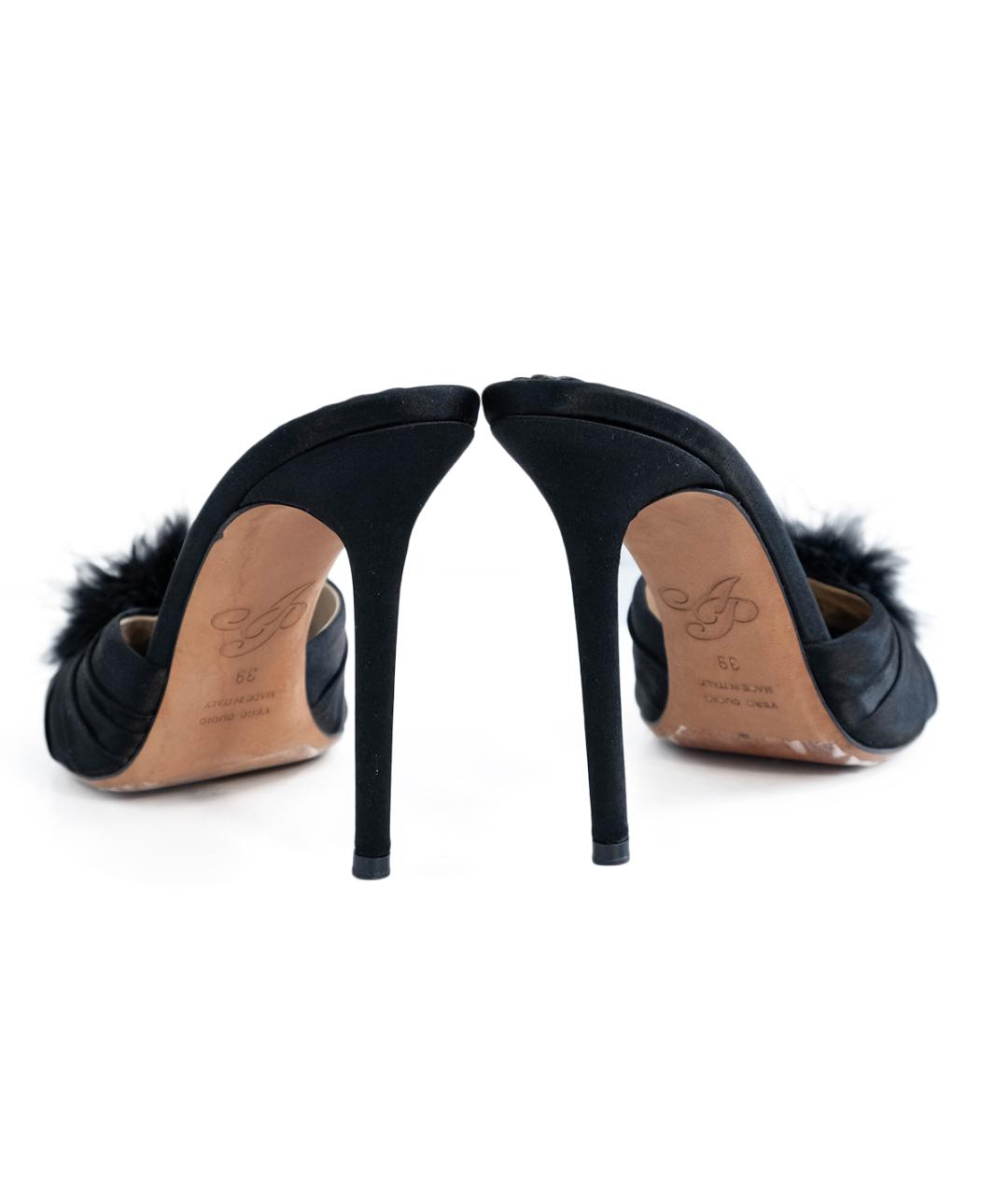 AGENT PROVOCATEUR Черные текстильные мюли, фото 5