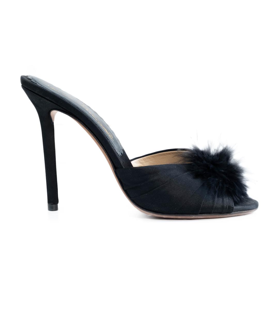 AGENT PROVOCATEUR Черные текстильные мюли, фото 6