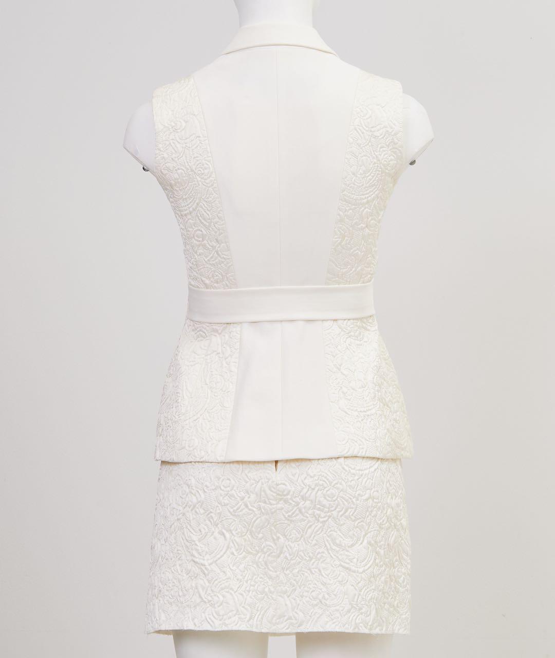 ROCHAS Бежевый полиэстеровый костюм с юбками, фото 2