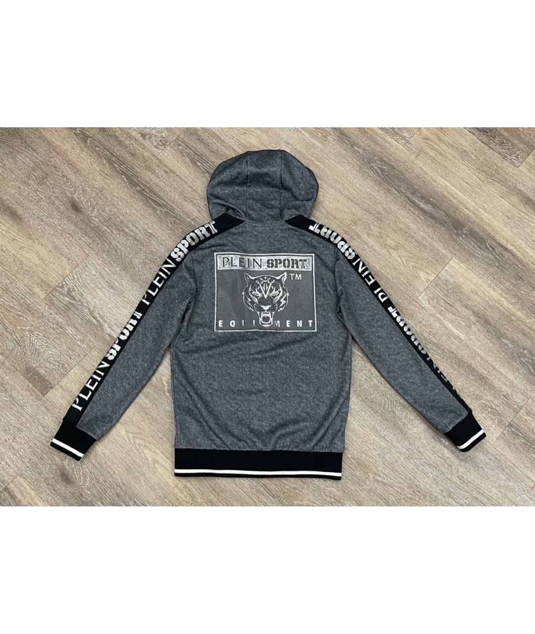PLEIN SPORT Серый полиэстеровый спортивный костюм, фото 6