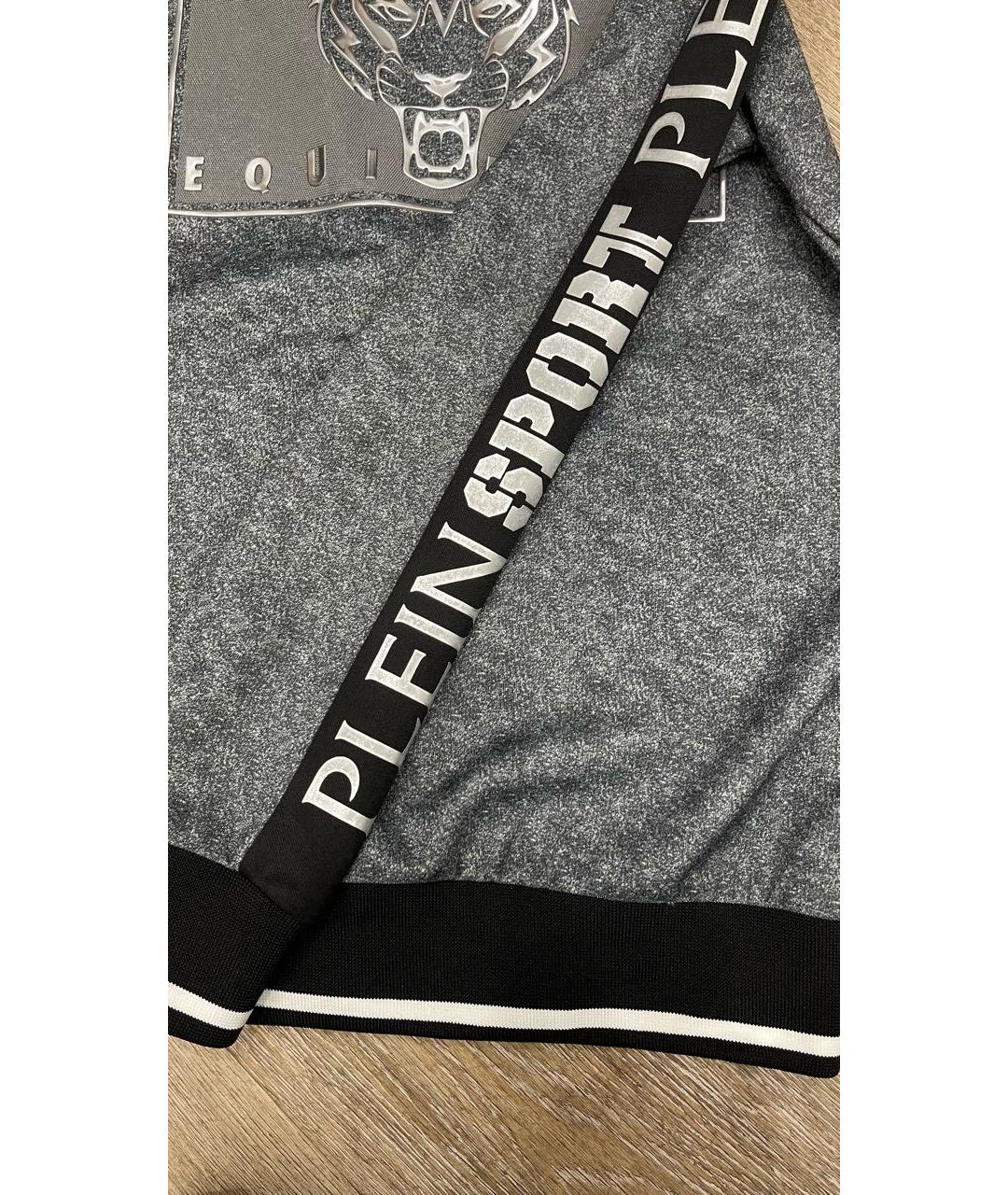 PLEIN SPORT Серый полиэстеровый спортивный костюм, фото 8