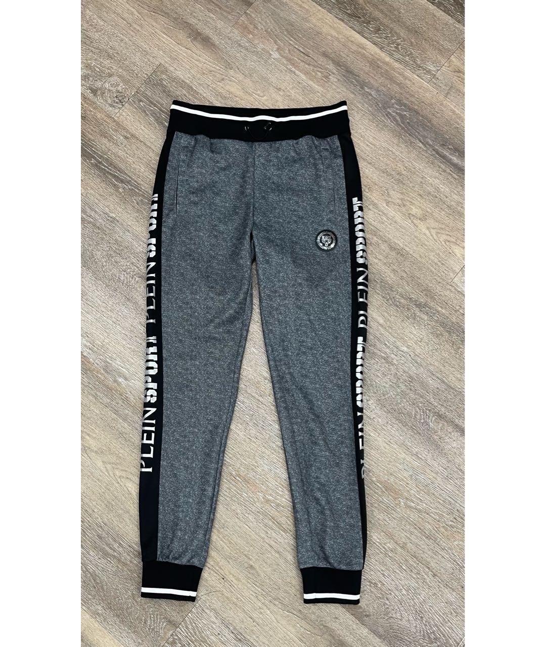 PLEIN SPORT Серый полиэстеровый спортивный костюм, фото 2