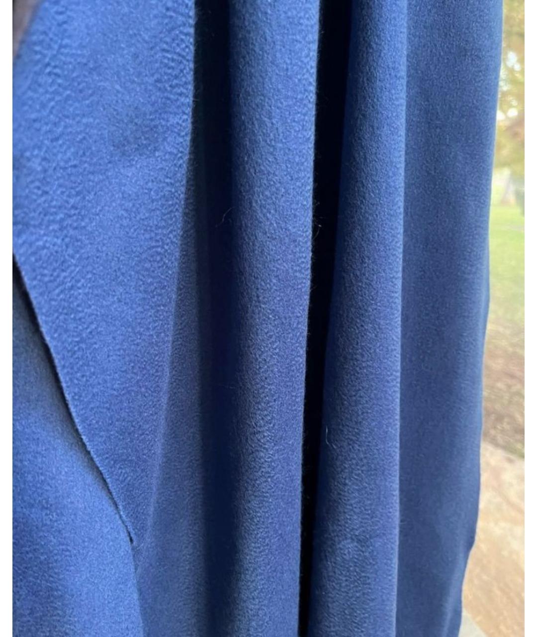 MAX MARA Темно-синий кашемировый шарф, фото 4