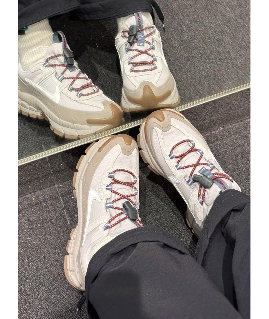 NIKE Бежевые низкие кроссовки / кеды, фото 7