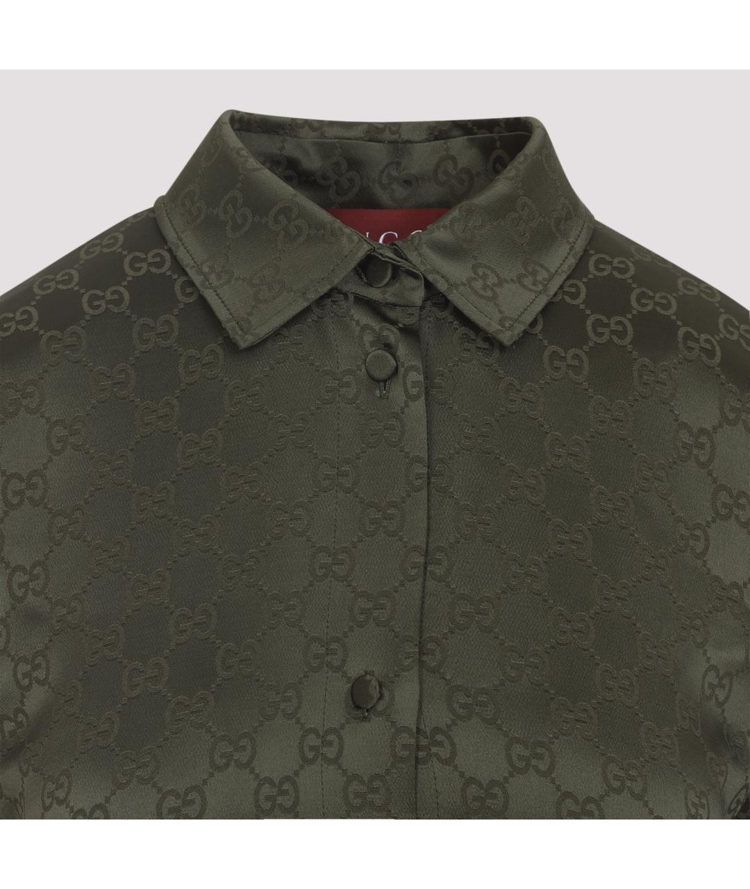 GUCCI Зеленые вискозное платье, фото 6