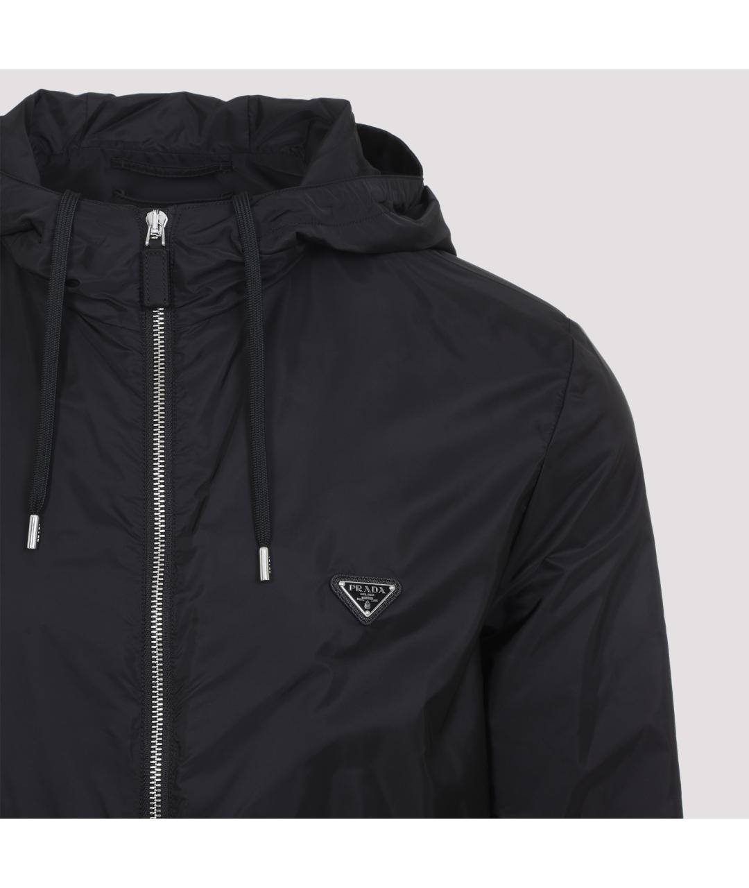 PRADA Черная полиамидовая куртка, фото 6