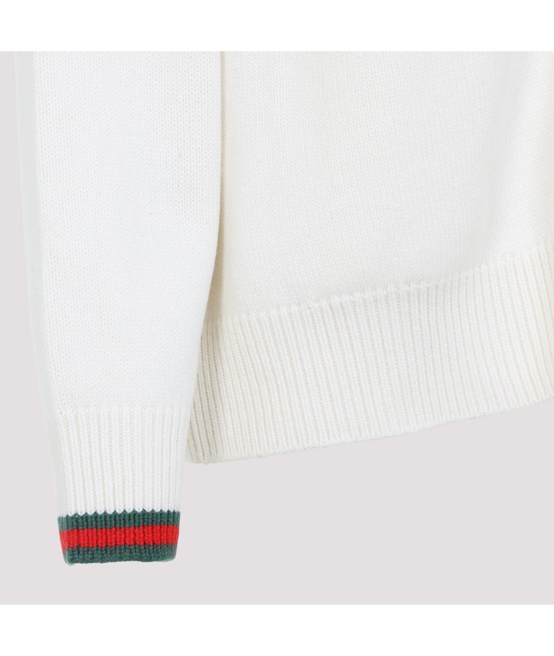 GUCCI Белый кашемировый кардиган, фото 4