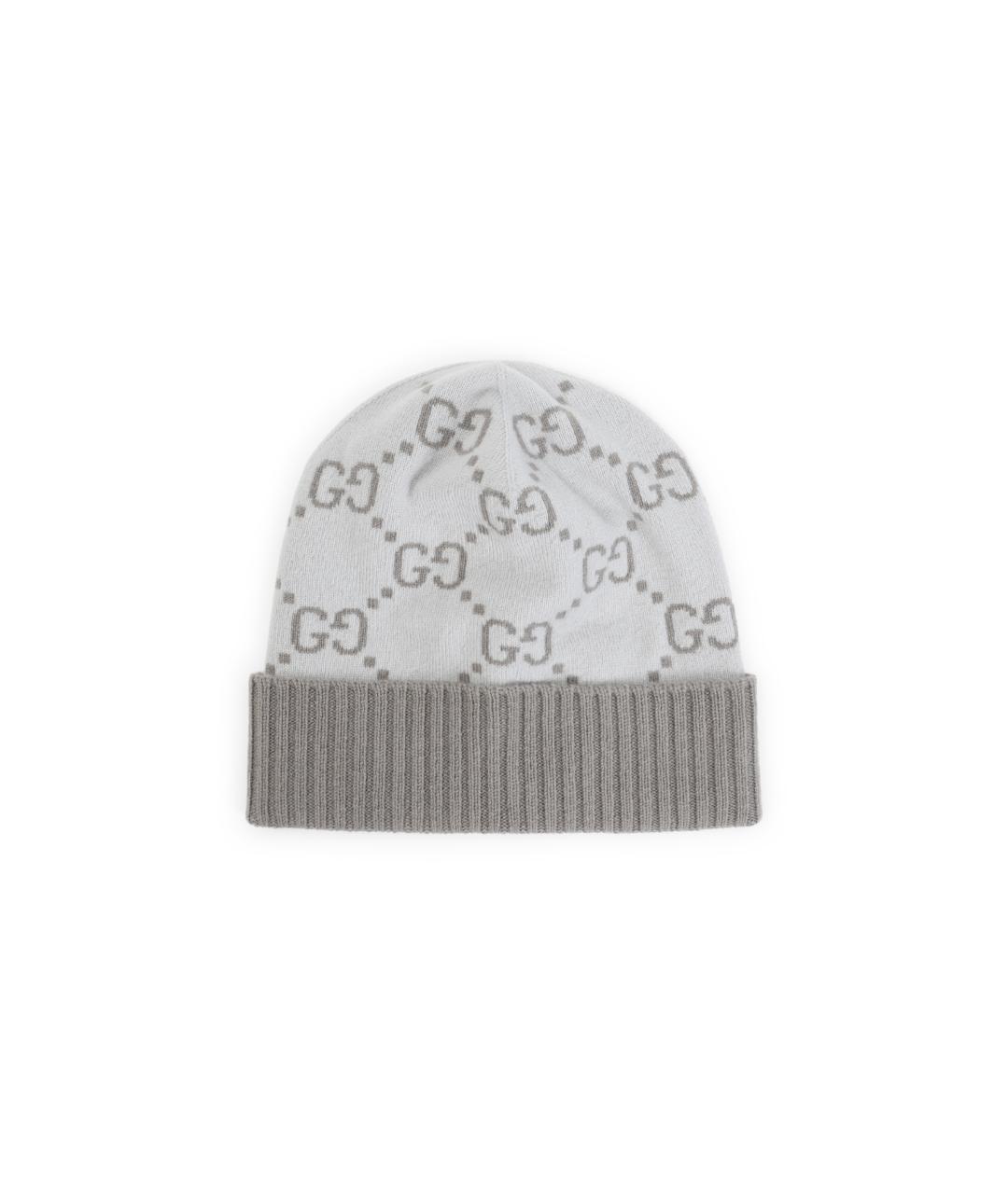 GUCCI Серая кашемировая шапка, фото 1