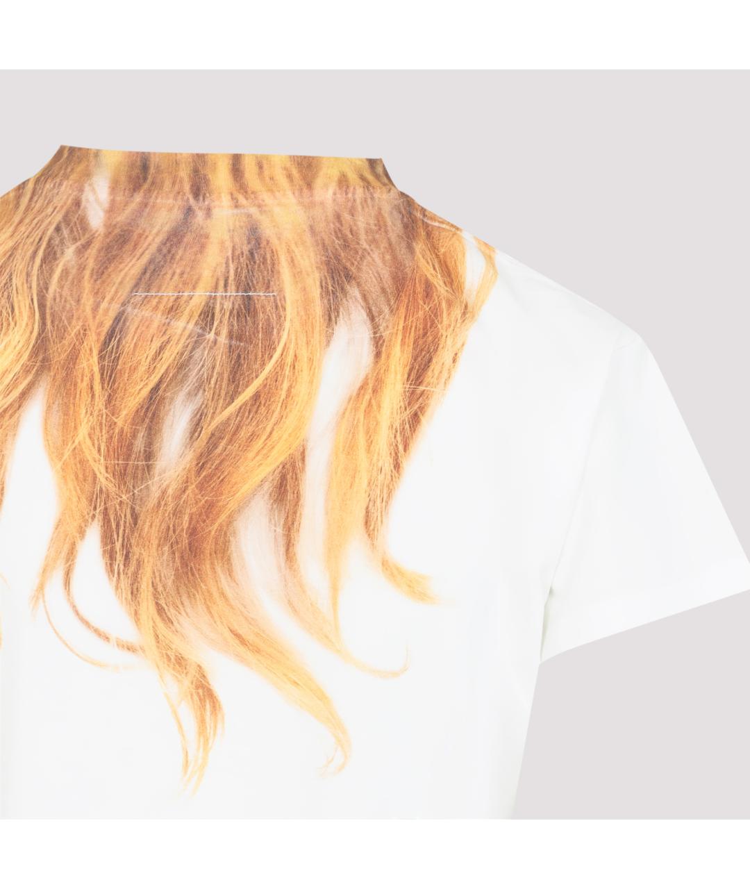 MM6 MAISON MARGIELA Белая хлопковая футболка, фото 3