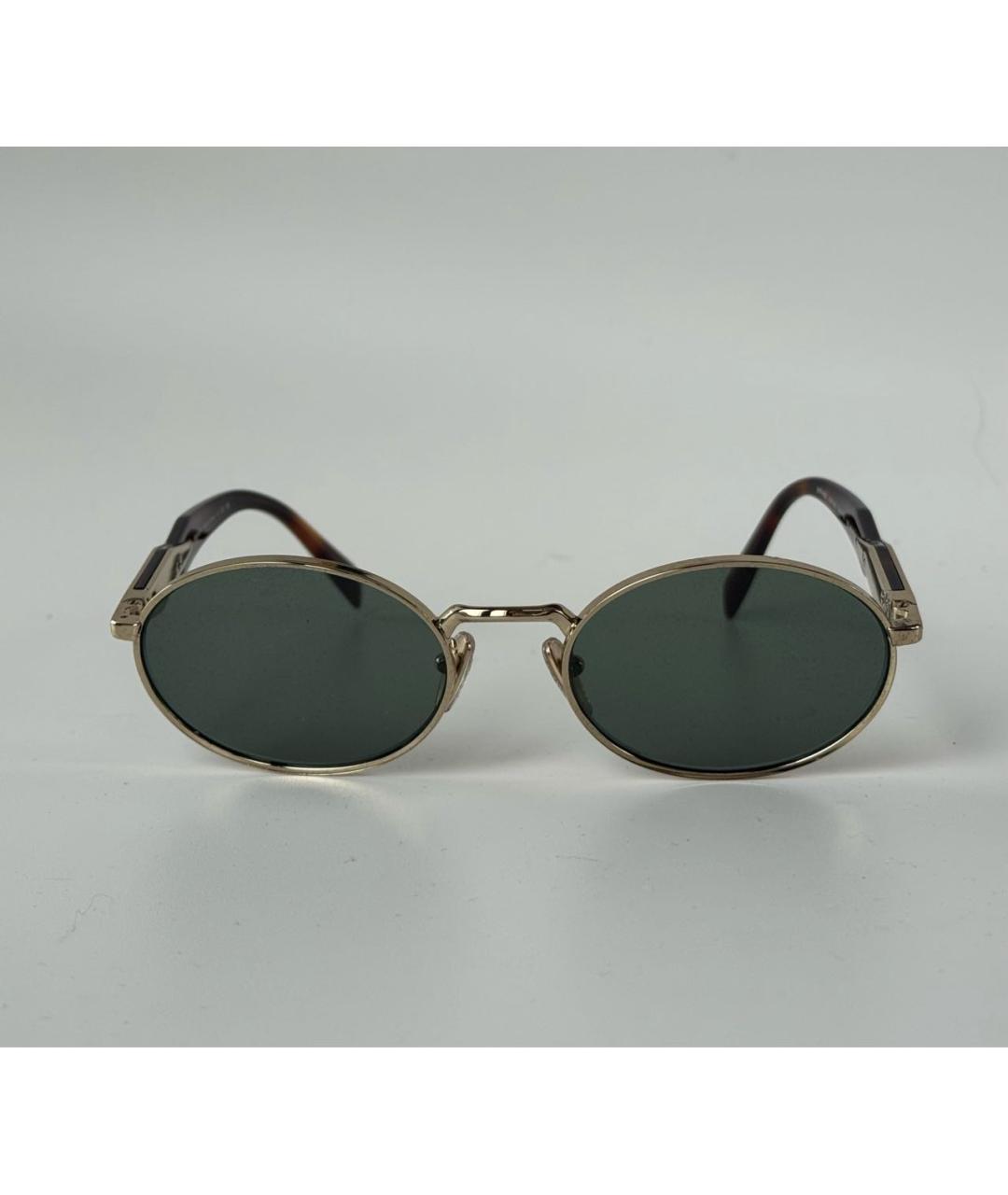 PRADA Черные металлические солнцезащитные очки, фото 9