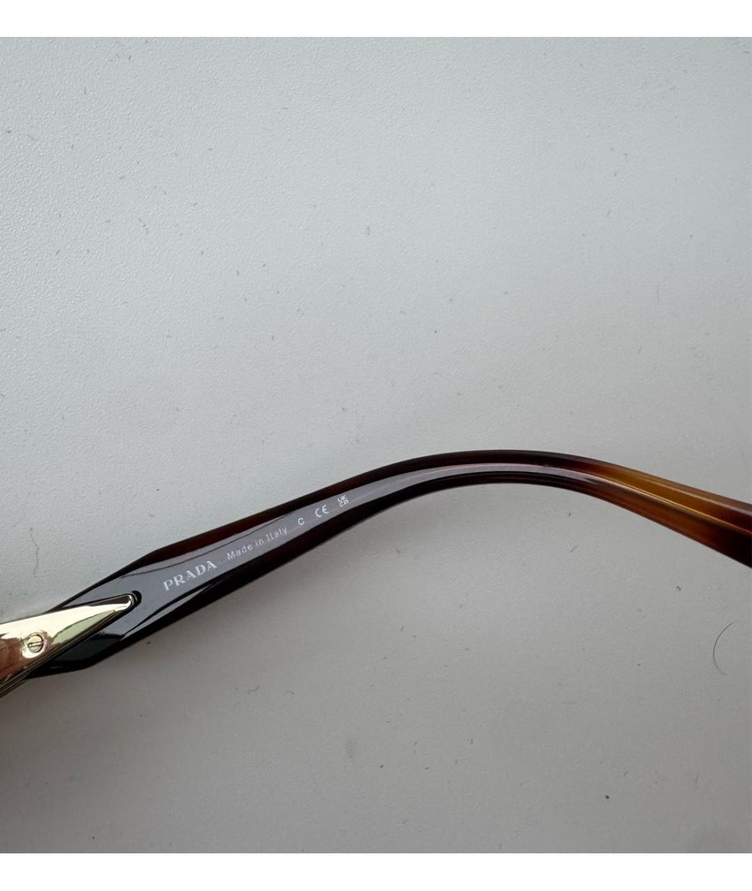 PRADA Черные металлические солнцезащитные очки, фото 6