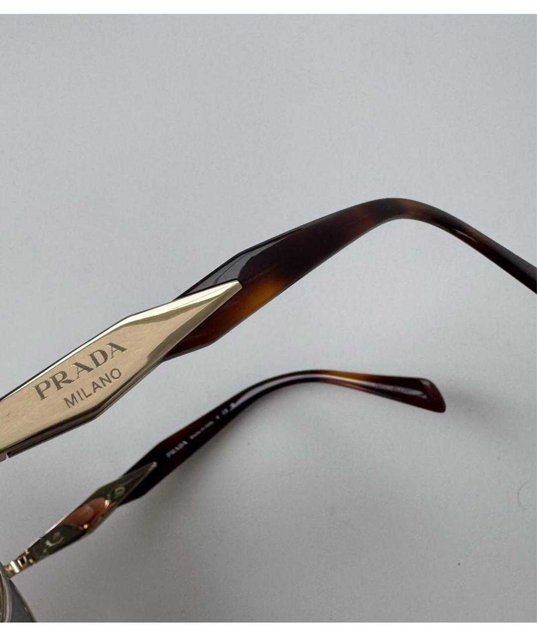 PRADA Черные металлические солнцезащитные очки, фото 8