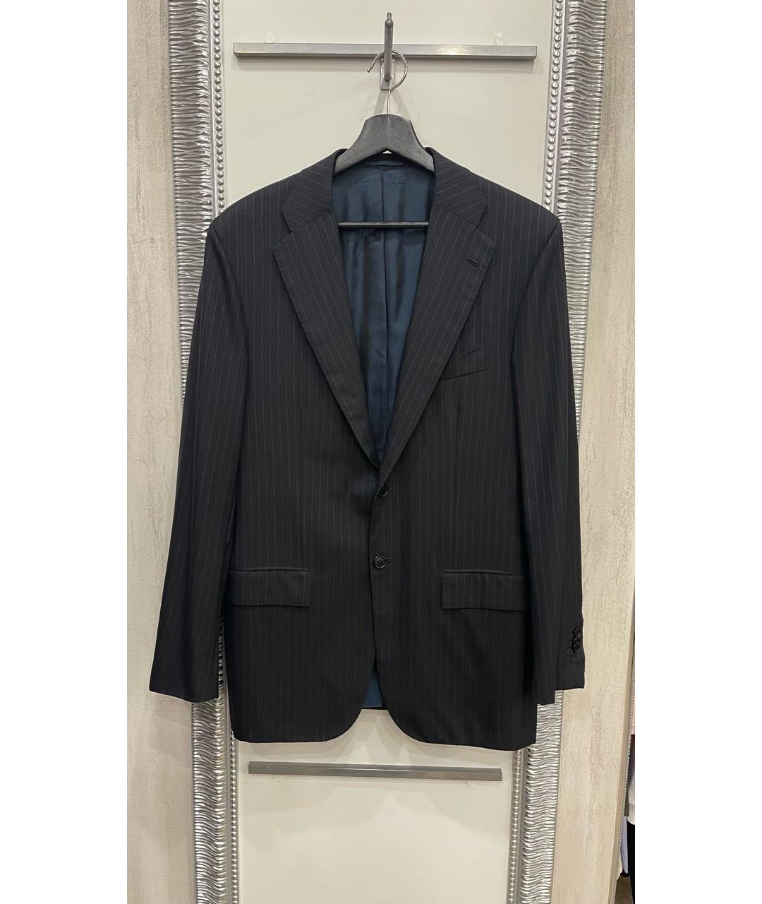 KITON Темно-синий костюм-тройка, фото 8