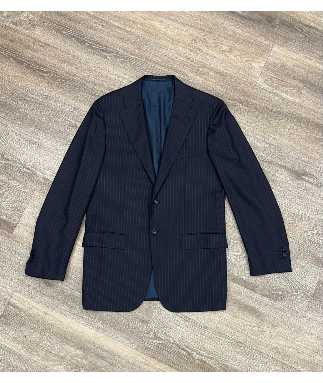 KITON Темно-синий костюм-тройка, фото 9
