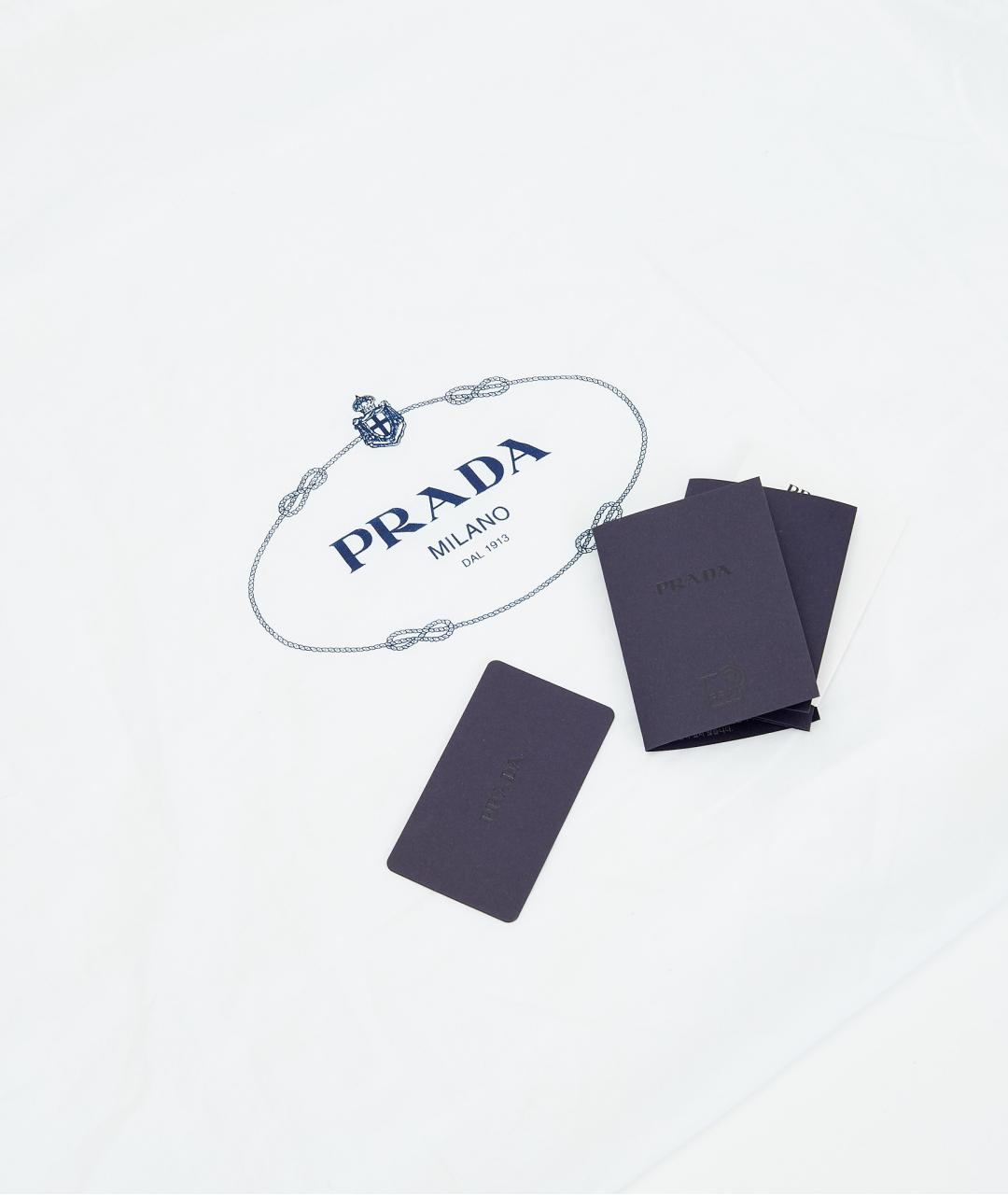 PRADA Коричневая замшевая сумка с короткими ручками, фото 7