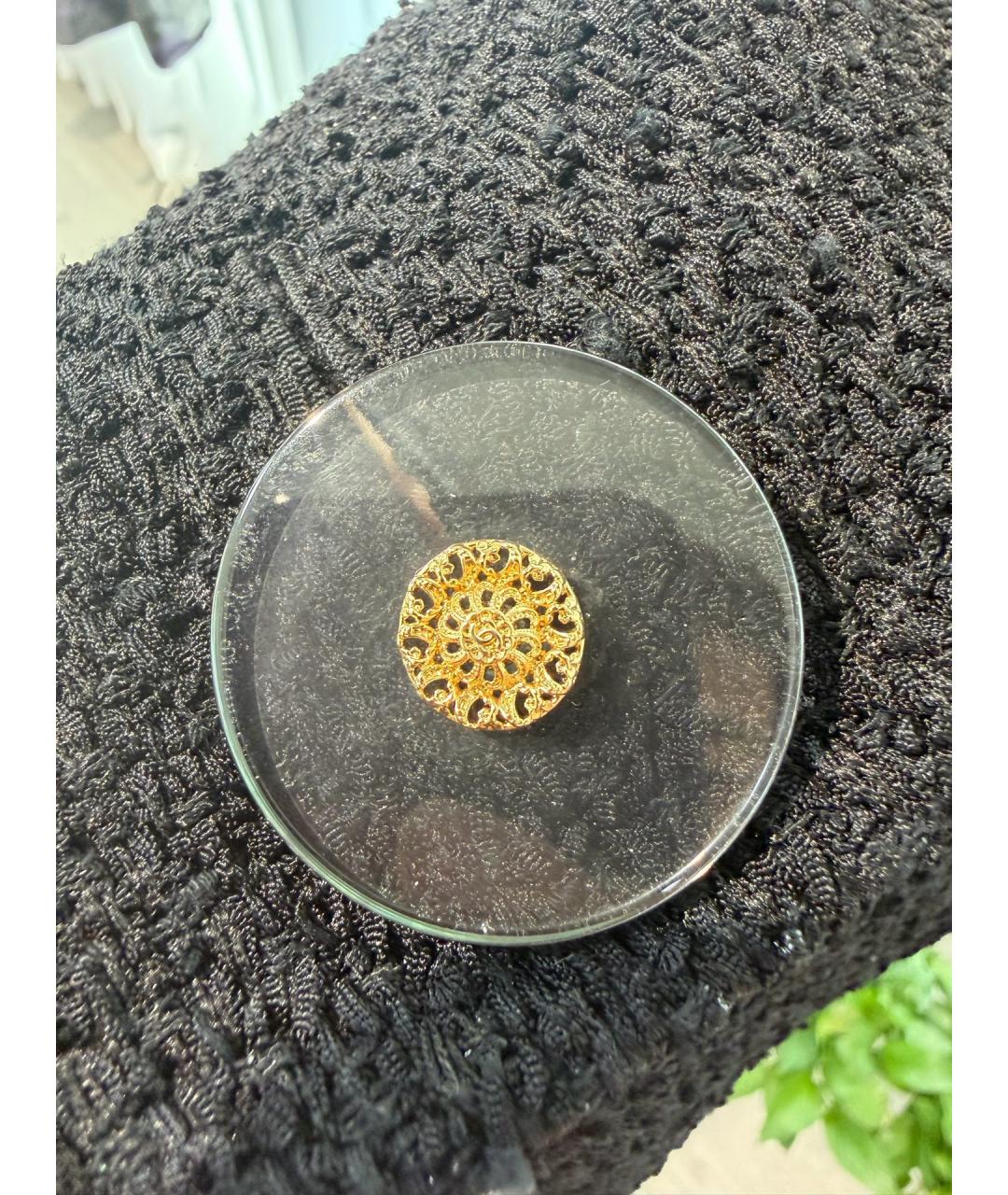 CHANEL Черное полиамидовое пальто, фото 5