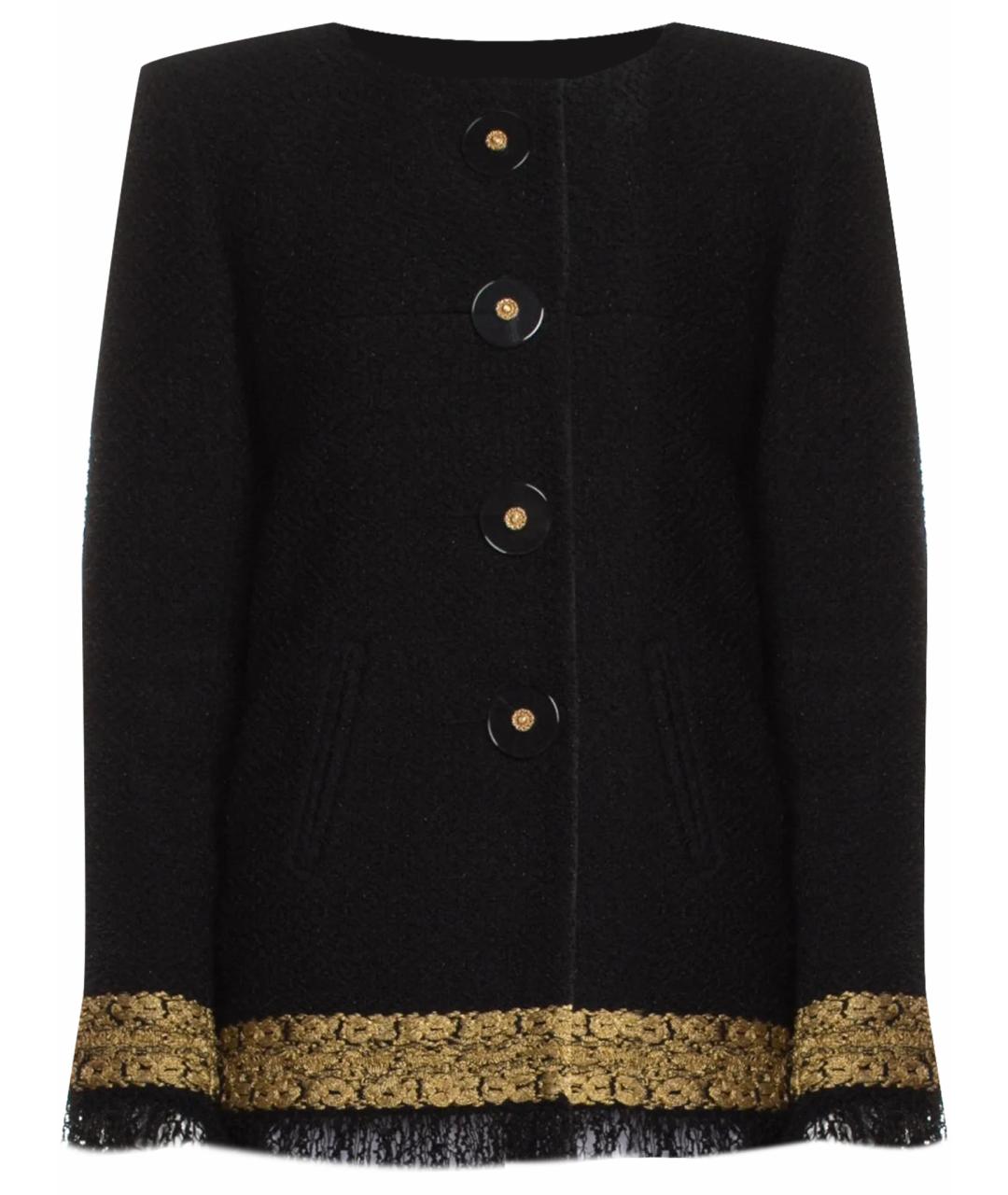 CHANEL Черное полиамидовое пальто, фото 1