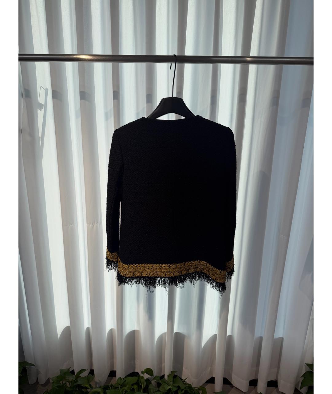 CHANEL Черное полиамидовое пальто, фото 3