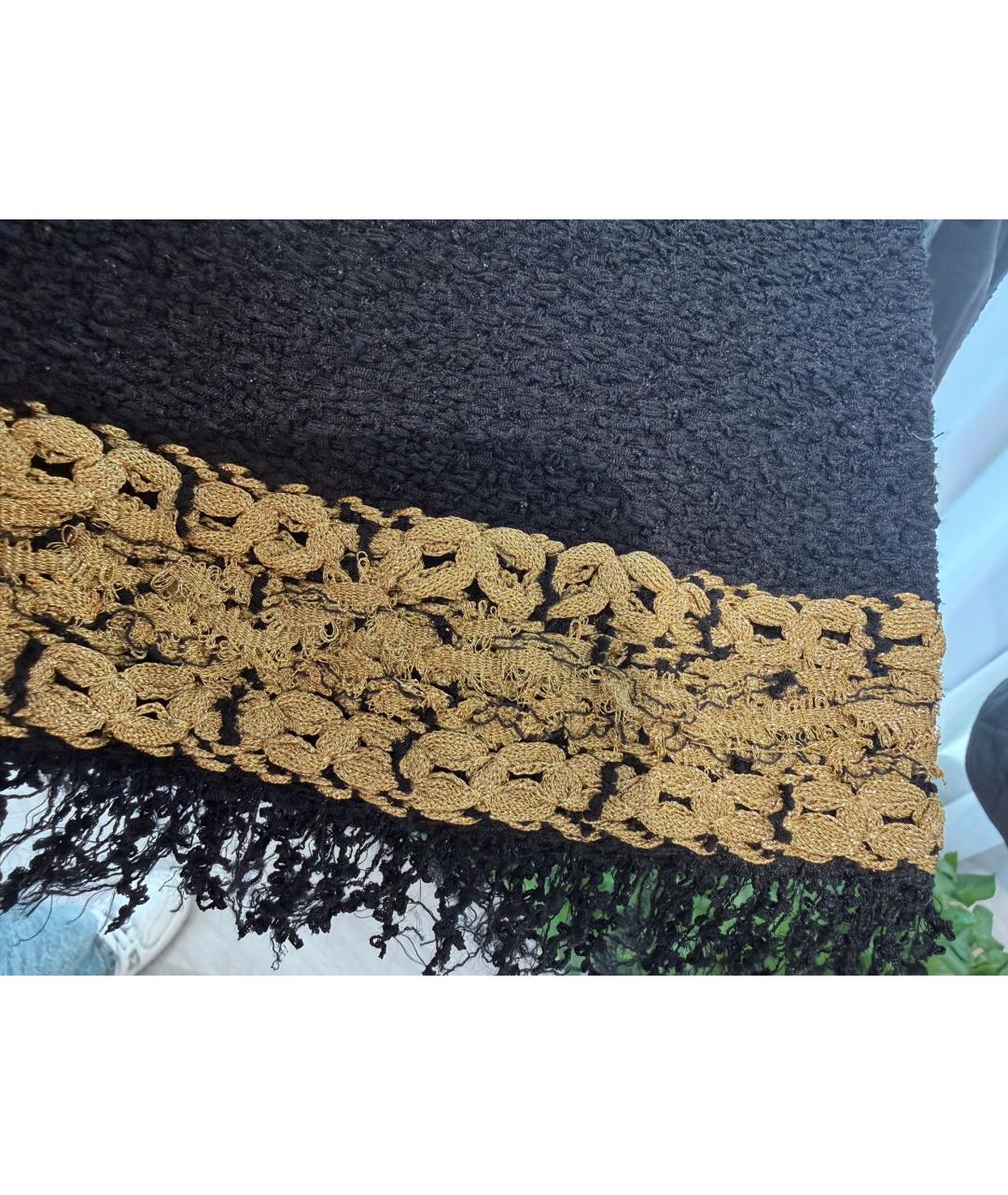 CHANEL Черное полиамидовое пальто, фото 4