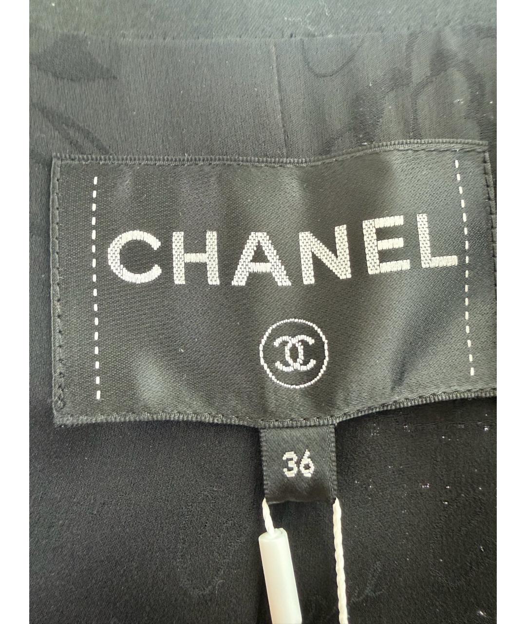 CHANEL Черное полиамидовое пальто, фото 6