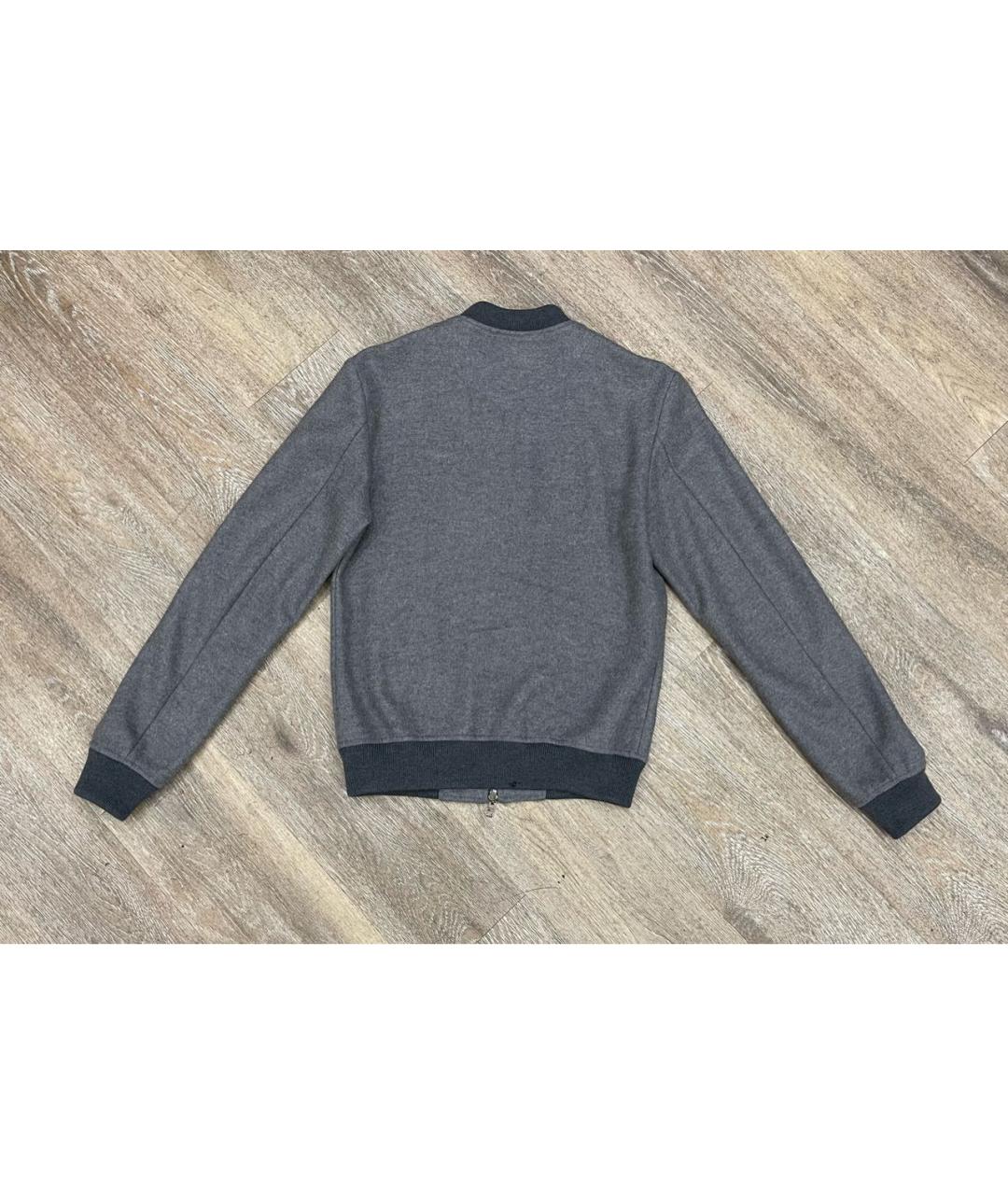 DOLCE&GABBANA Серый хлопковый кардиган, фото 2